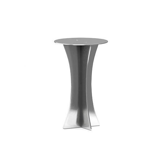 Triqis stainless steel side table
